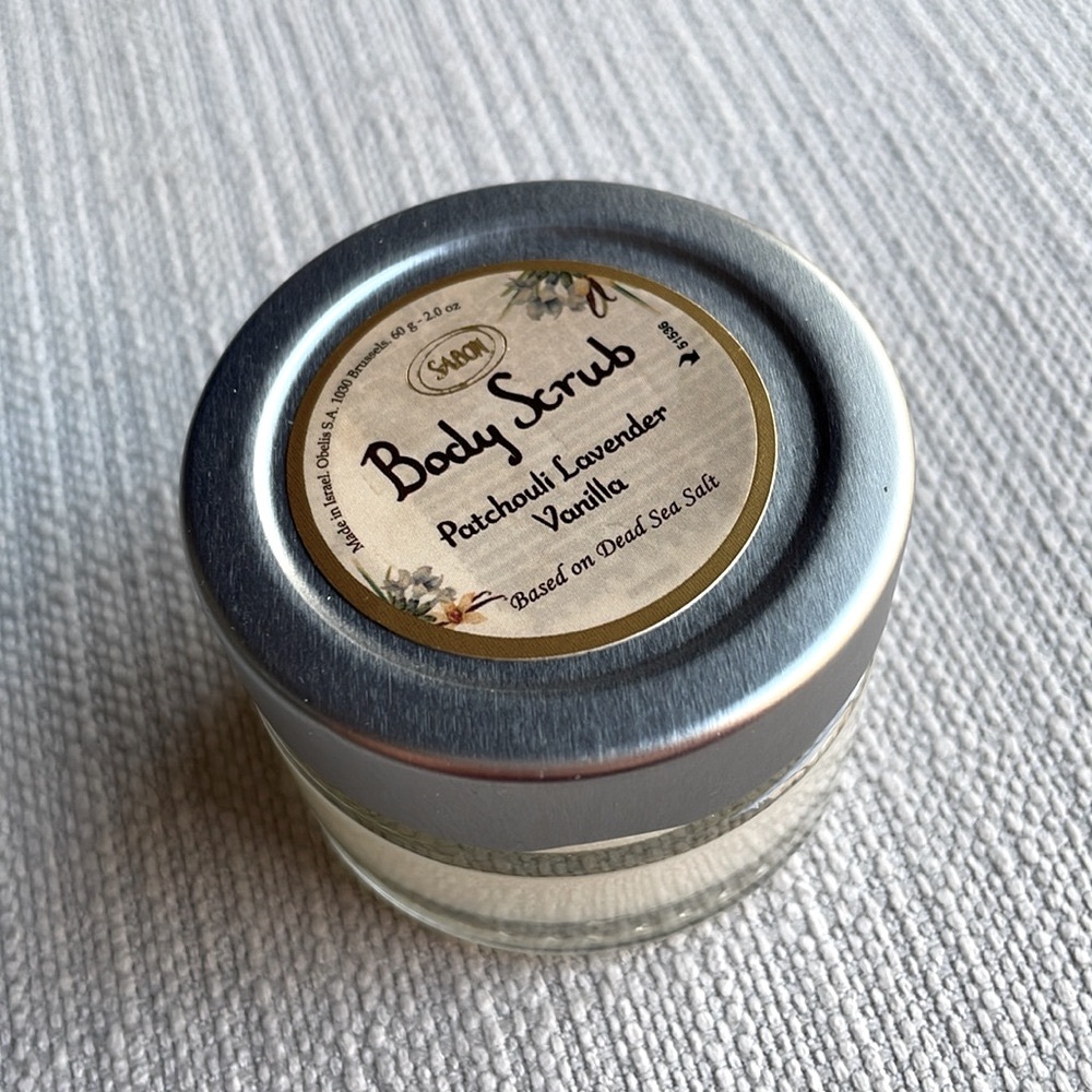 SABON Mini Body Scrub Patchouli Lavender Vanilla 67ml